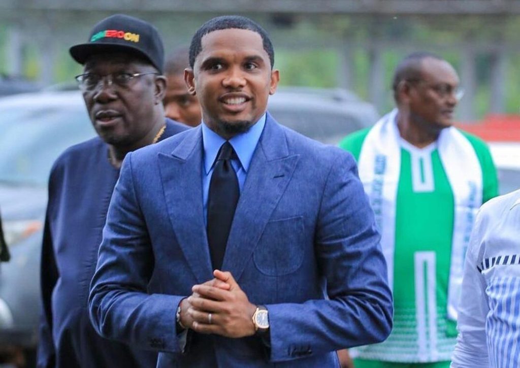 Samuel Eto'o, presidente de la Federación de Fútbol de Camerún